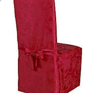 Red chair covers/slips